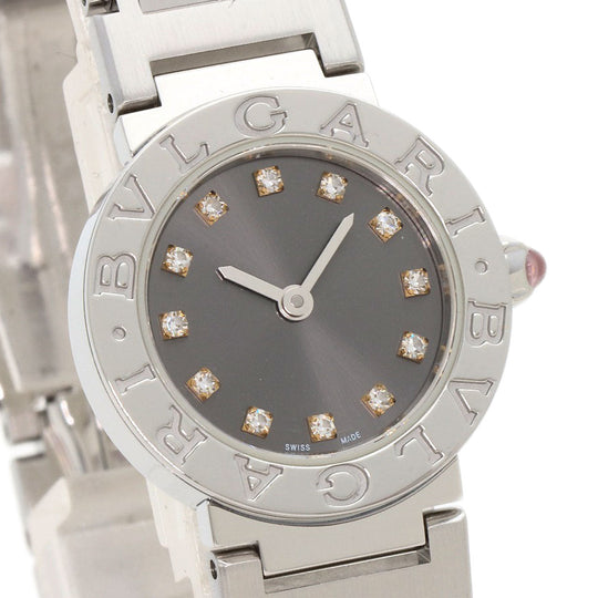 BVLGARI Watches Quartz BBL23C6SS/12 Stainless Steel Silver BVLGARI BVLGARI 12P Diamond Silver dial