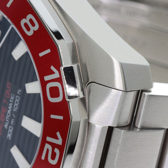 TAG HEUER Watches Mechanical Automatic WAY201F.BA0927 Stainless Steel Silver Aqua Racer Caliber 7 GMT black dial