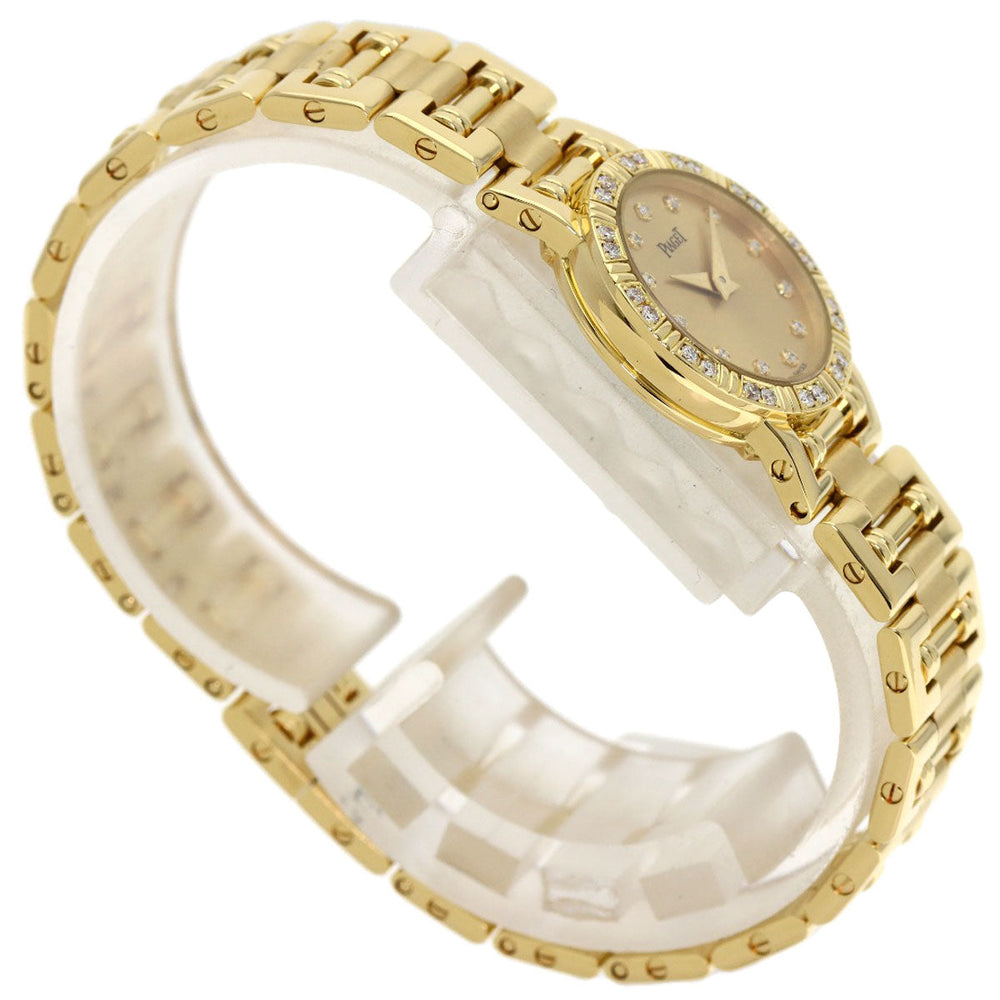 PIAGET Watches Quartz 5964AK81 K18YG, K18YG, Diamond gold Mini Dancer Diamond Champagne Gold dial Women Used Authentic