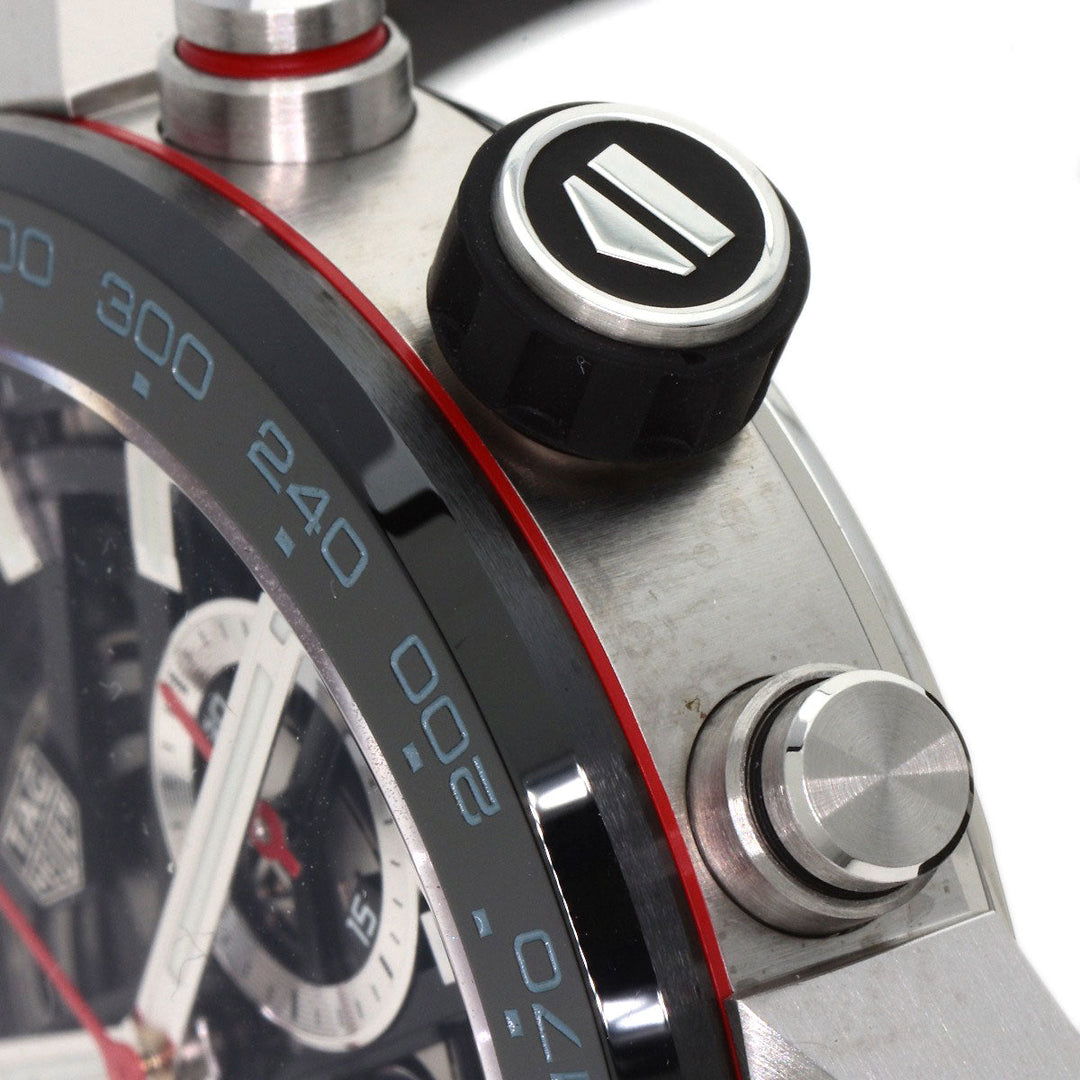 TAG HEUER Watches Mechanical Automatic CBG2A10 Stainless Steel, Rubber Silver Carrera Caliber 02 skeleton dial Women Used Authentic