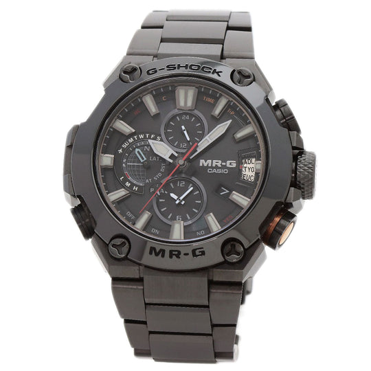 CASIO Watches Solar Powered Radio Watch MRG-G2000CB-1AJR Titanium, Titanium black G-Shock G2000 Series black dial Women Used Authentic