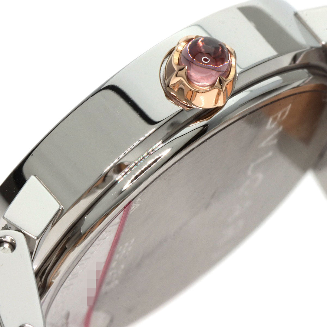 BVLGARI Watches Quartz BBL26WSSPGD Stainless Steel , SSxK18PG Silver Bulgari Bulgari white dial Women Used Authentic