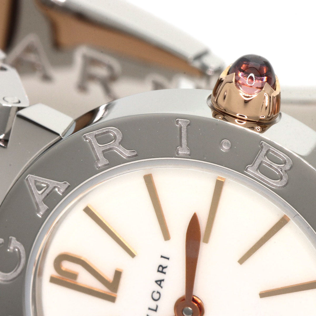 BVLGARI Watches Quartz BBL26WSSPGD Stainless Steel , SSxK18PG Silver Bulgari Bulgari white dial Women Used Authentic