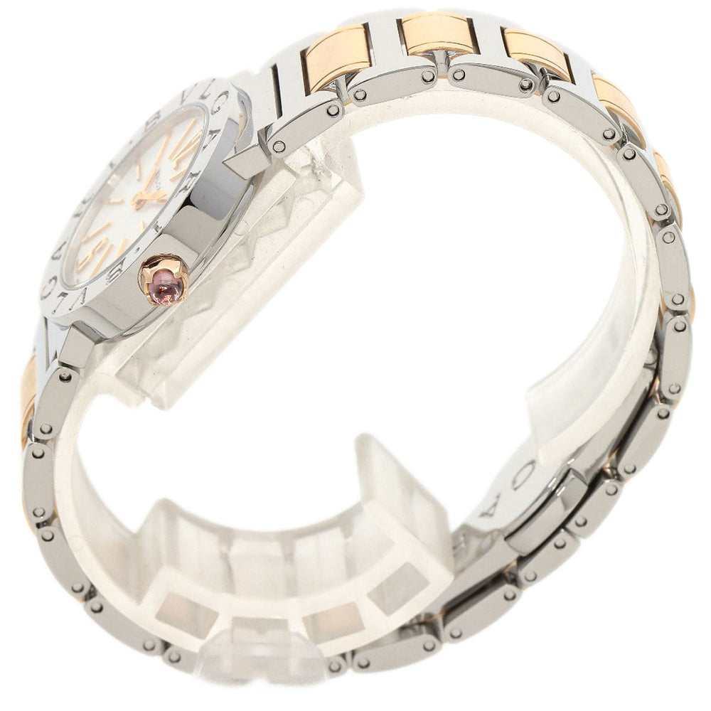 BVLGARI Watches Quartz BBL26WSSPGD Stainless Steel , SSxK18PG Silver Bulgari Bulgari white dial Women Used Authentic