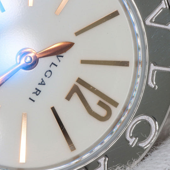 BVLGARI Watches Quartz BBL26WSSPGD Stainless Steel , SSxK18PG Silver Bulgari Bulgari white dial Women Used Authentic
