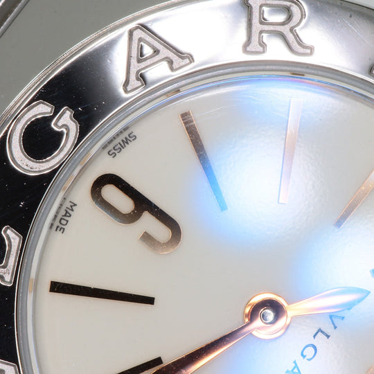 BVLGARI Watches Quartz BBL26WSSPGD Stainless Steel , SSxK18PG Silver Bulgari Bulgari white dial Women Used Authentic
