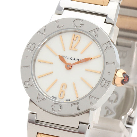BVLGARI Watches Quartz BBL26WSSPGD Stainless Steel , SSxK18PG Silver Bulgari Bulgari white dial Women Used Authentic