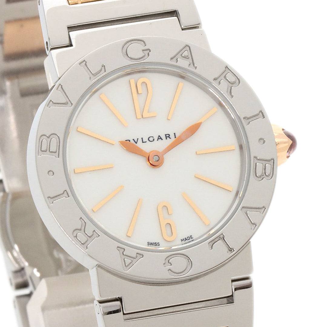 BVLGARI Watches Quartz BBL26WSSPGD Stainless Steel , SSxK18PG Silver Bulgari Bulgari white dial Women Used Authentic