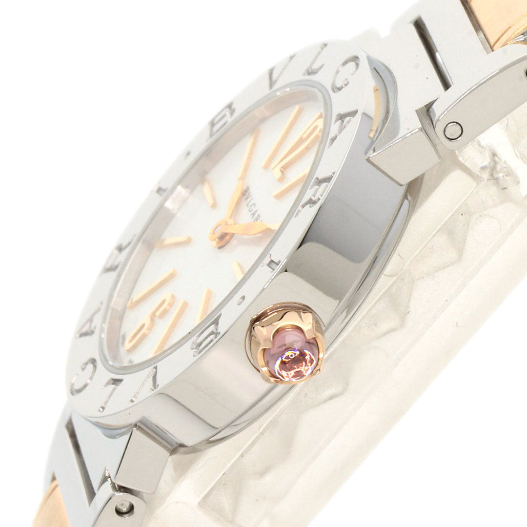 BVLGARI Watches Quartz BBL26WSSPGD Stainless Steel , SSxK18PG Silver Bulgari Bulgari white dial Women Used Authentic
