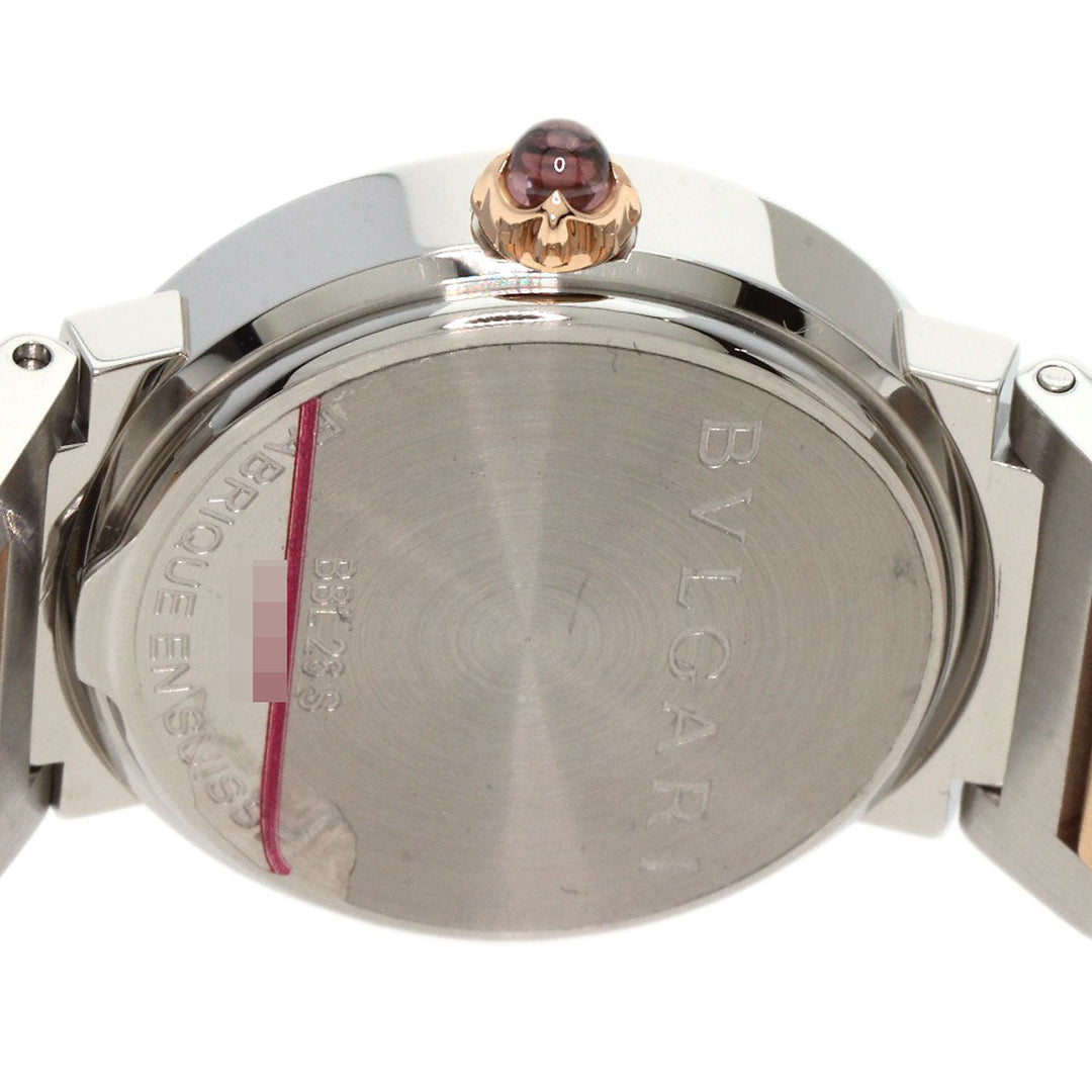 BVLGARI Watches Quartz BBL26WSSPGD Stainless Steel , SSxK18PG Silver Bulgari Bulgari white dial Women Used Authentic
