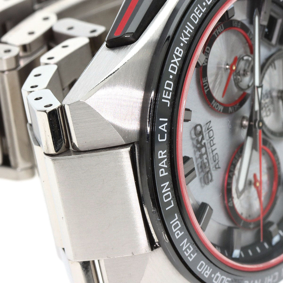 SEIKO Watches Solar Powered Radio Watch SBXC125 5X53-0BX0 Titanium, Titanium Silver Astron Japan Limited to 1700 units Shohei Otani 2022 Silver dial Women Used Authentic