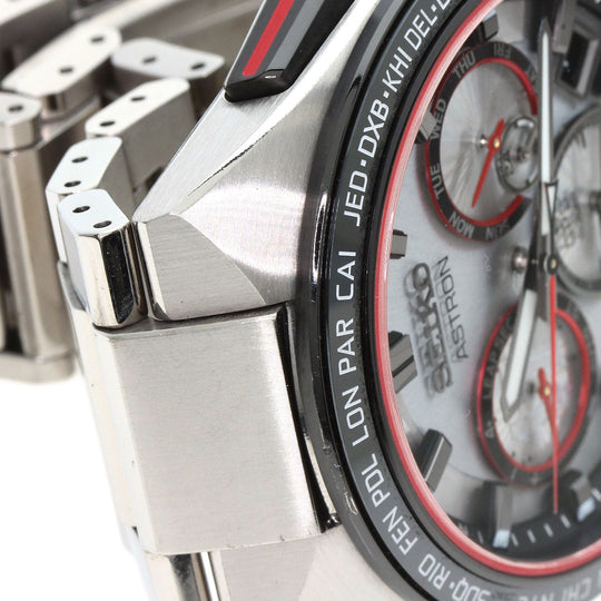 SEIKO Watches Solar Powered Radio Watch SBXC125 5X53-0BX0 Titanium, Titanium Silver Astron Japan Limited to 1700 units Shohei Otani 2022 Silver dial Women Used Authentic