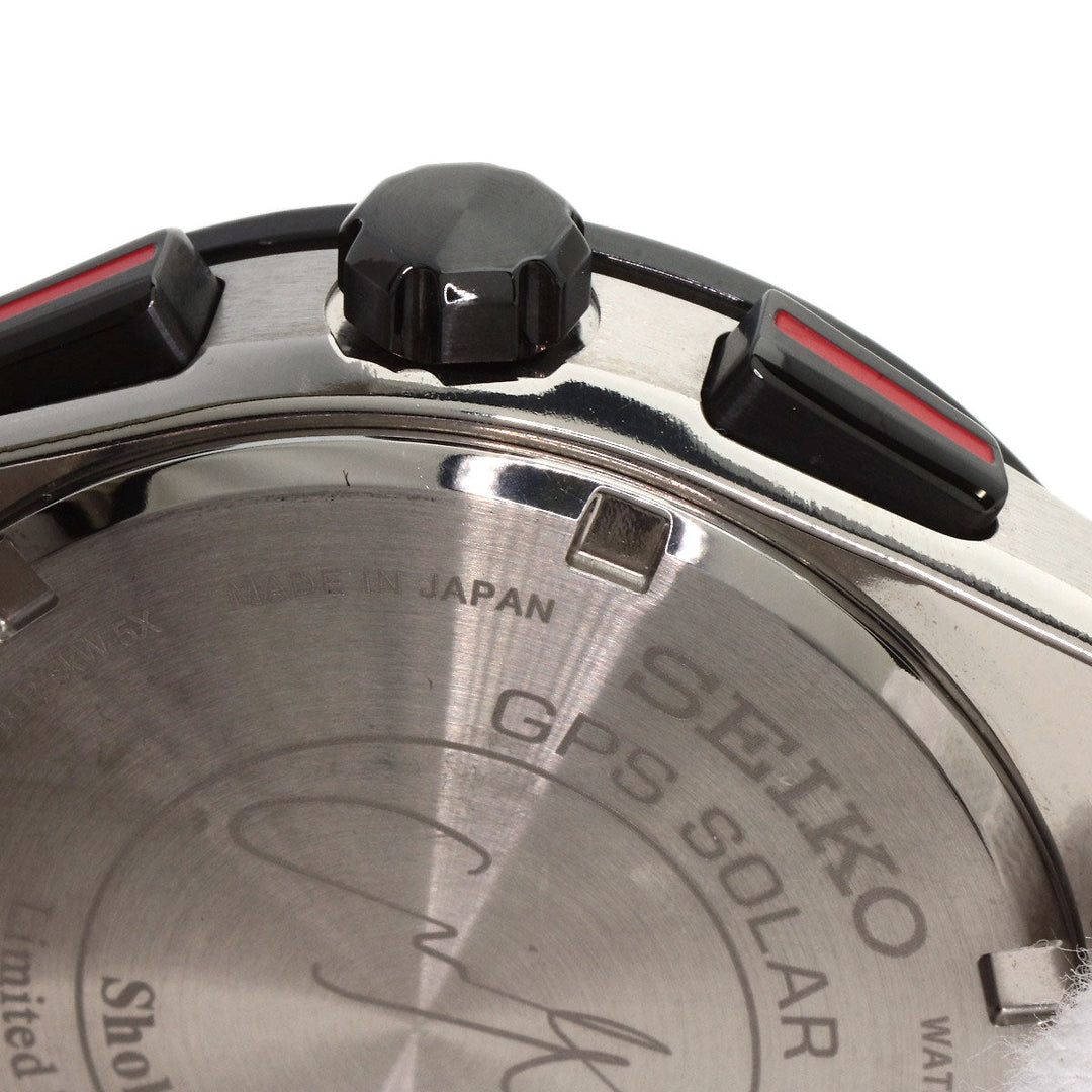 SEIKO Watches Solar Powered Radio Watch SBXC125 5X53-0BX0 Titanium, Titanium Silver Astron Japan Limited to 1700 units Shohei Otani 2022 Silver dial Women Used Authentic