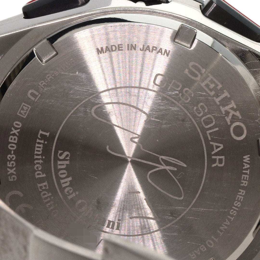 SEIKO Watches Solar Powered Radio Watch SBXC125 5X53-0BX0 Titanium, Titanium Silver Astron Japan Limited to 1700 units Shohei Otani 2022 Silver dial Women Used Authentic