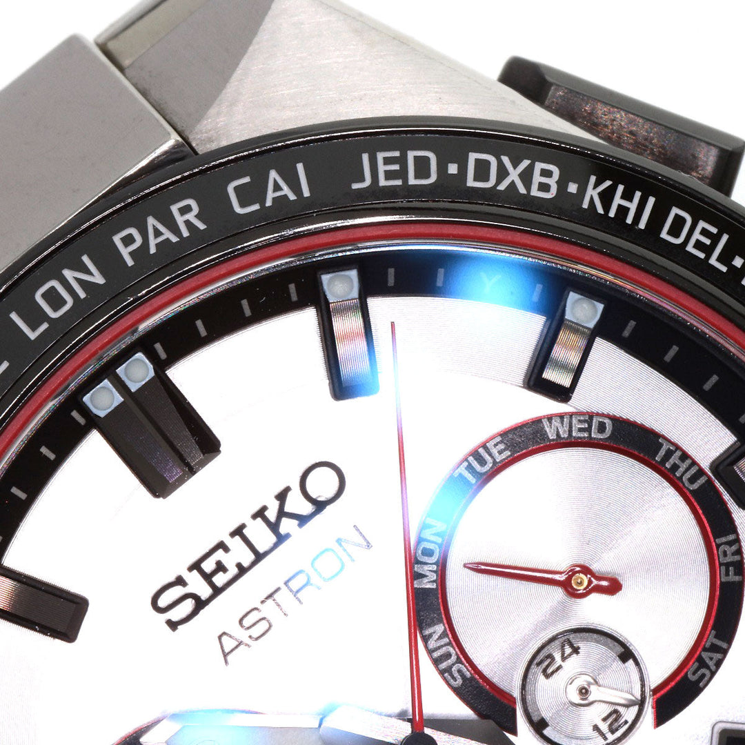 SEIKO Watches Solar Powered Radio Watch SBXC125 5X53-0BX0 Titanium, Titanium Silver Astron Japan Limited to 1700 units Shohei Otani 2022 Silver dial Women Used Authentic