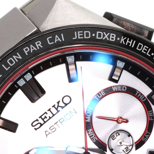 SEIKO Watches Solar Powered Radio Watch SBXC125 5X53-0BX0 Titanium, Titanium Silver Astron Japan Limited to 1700 units Shohei Otani 2022 Silver dial Women Used Authentic