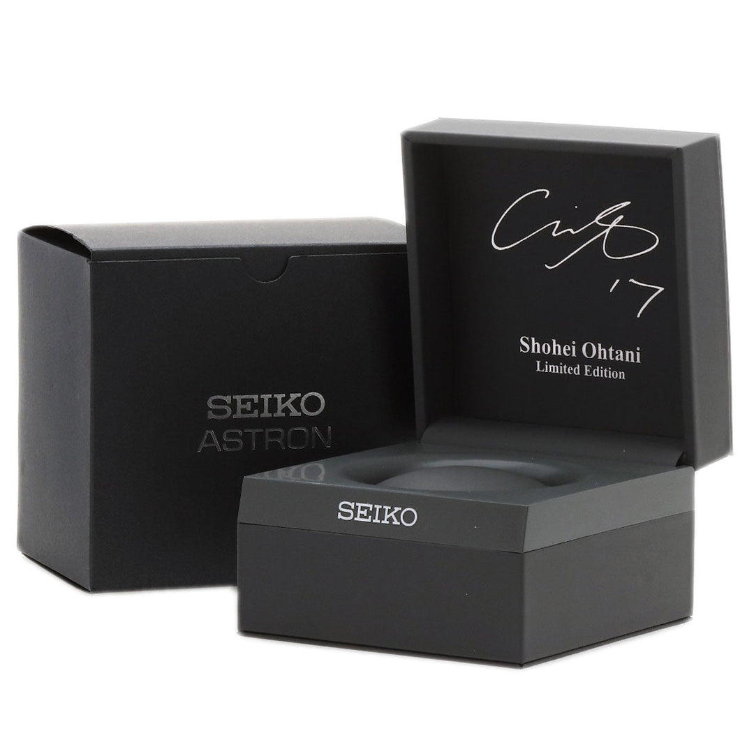 SEIKO Watches Solar Powered Radio Watch SBXC125 5X53-0BX0 Titanium, Titanium Silver Astron Japan Limited to 1700 units Shohei Otani 2022 Silver dial Women Used Authentic
