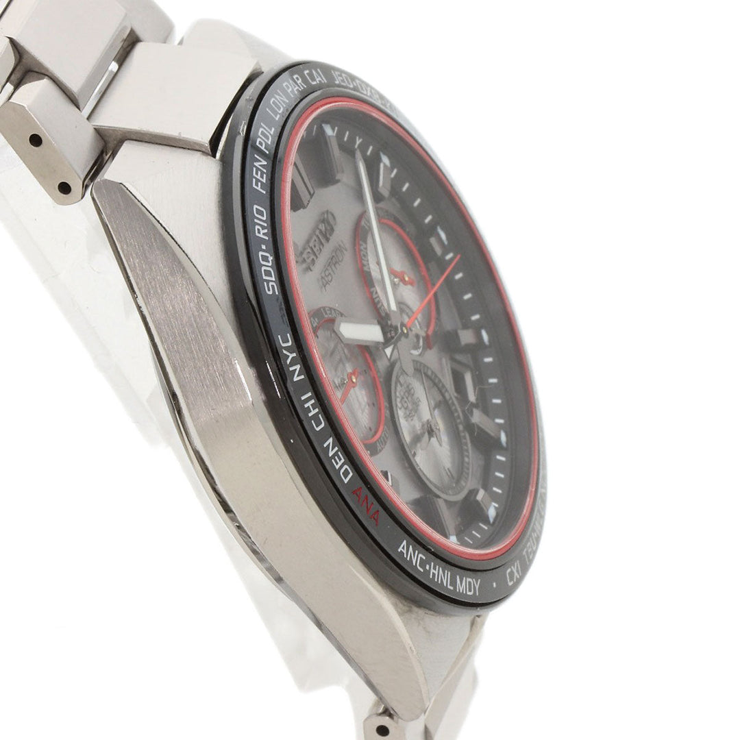 SEIKO Watches Solar Powered Radio Watch SBXC125 5X53-0BX0 Titanium, Titanium Silver Astron Japan Limited to 1700 units Shohei Otani 2022 Silver dial Women Used Authentic