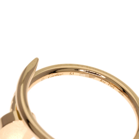 CARTIER Ring 18K Pink Gold gold Juste Uncre Small #51