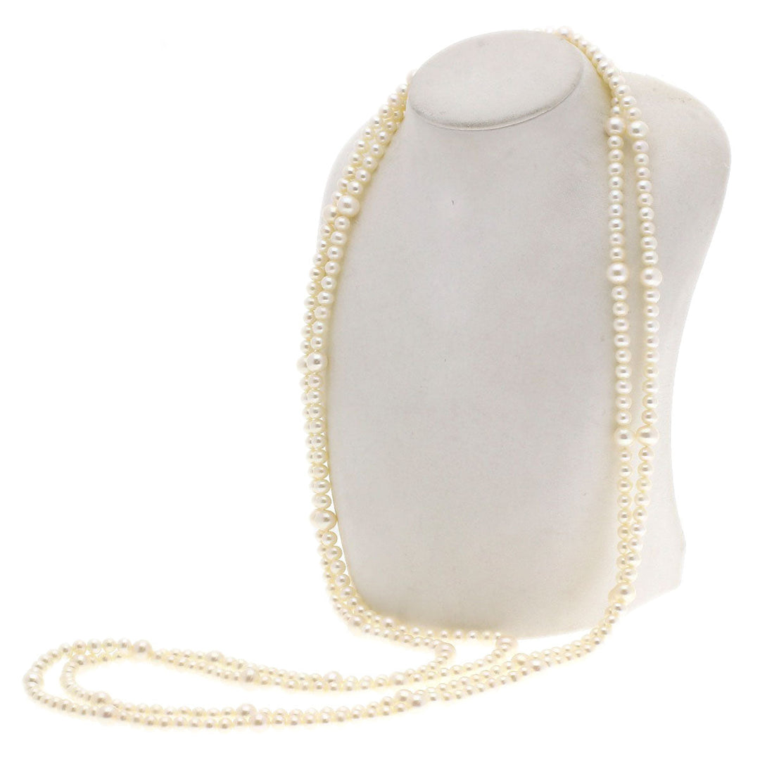 TIFFANY&Co. Necklace SV white Ziegfeld Collection Fresh Water Pearl Long