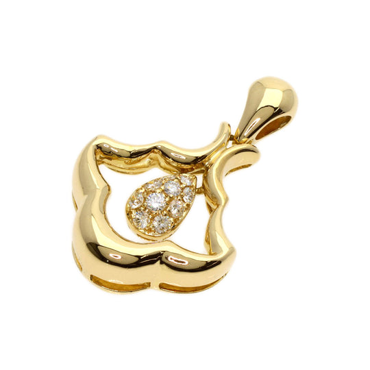 Queen Pendant top 18K Yellow Gold gold diamond