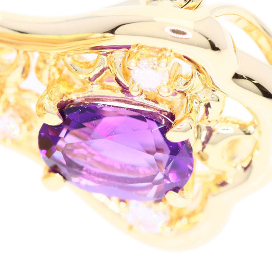 TASAKI Brooch 18K Yellow Gold gold Chair Diamond Amethyst