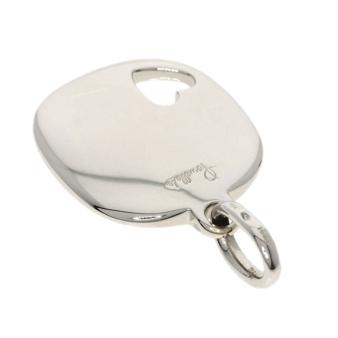 Pomellato Pendant top K18WG Silver heart