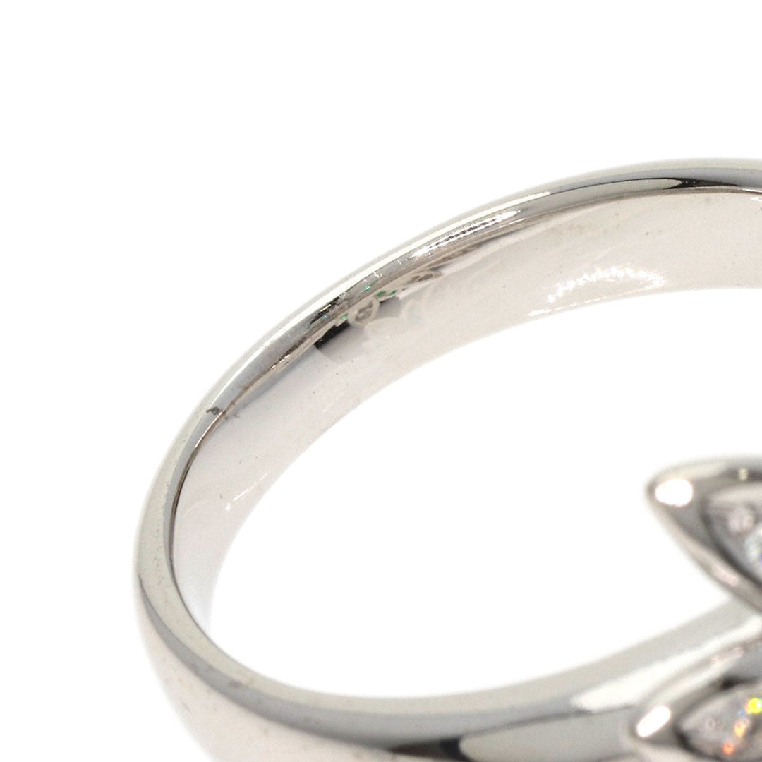 TASAKI Ring K18WG Silver Emerald Diamond