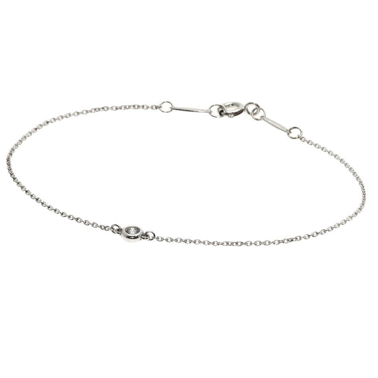 TIFFANY&Co. bracelet SV Silver By the yard diamond Women Used Authentic
