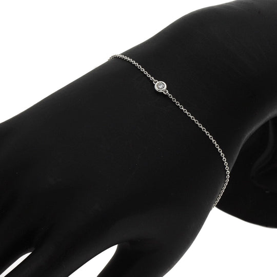 TIFFANY&Co. bracelet SV Silver By the yard diamond Women Used Authentic
