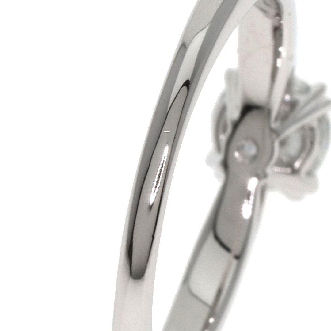 HARRY WINSTON Ring PT950 Silver Solitaire Round Face 1P Diamond