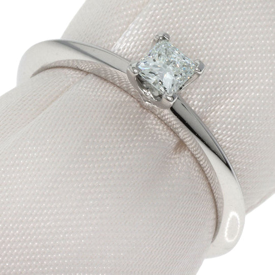 TIFFANY&Co. Ring PT950 Silver Princess Cut Diamond