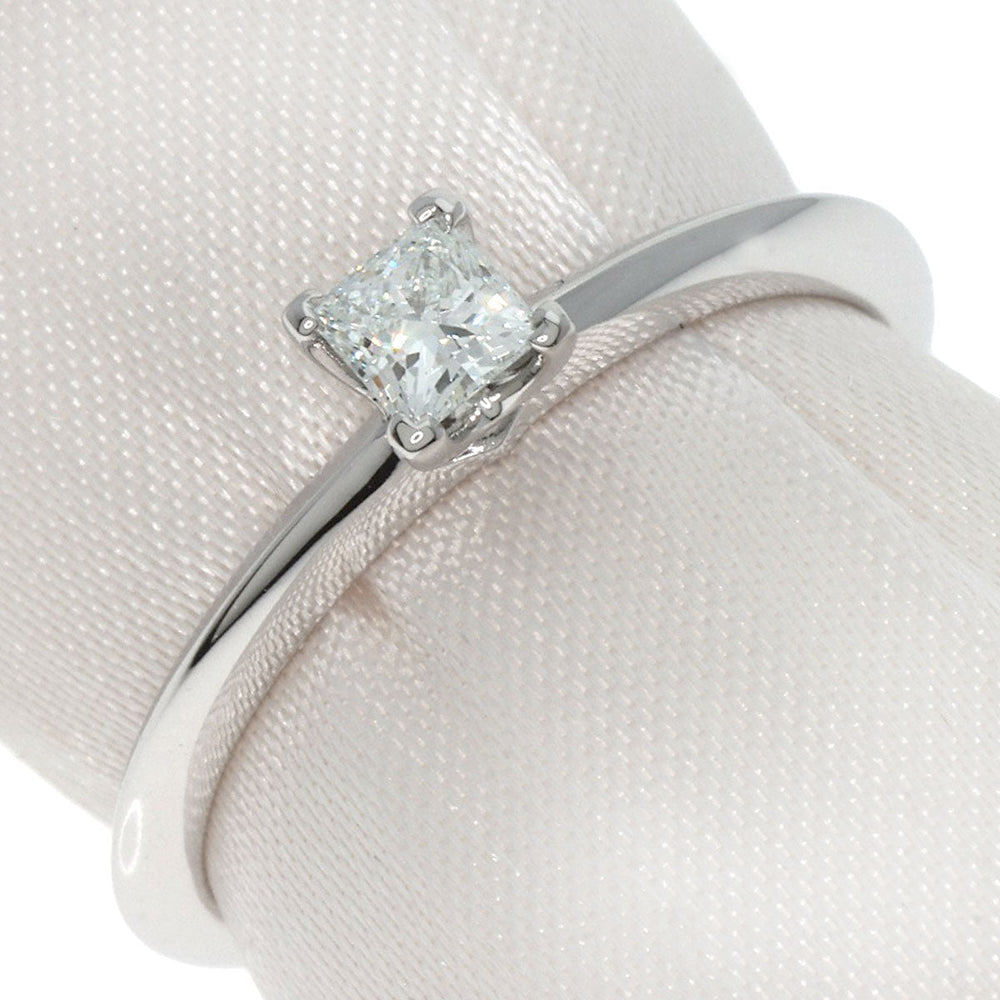 TIFFANY&Co. Ring PT950 Silver Princess Cut Diamond