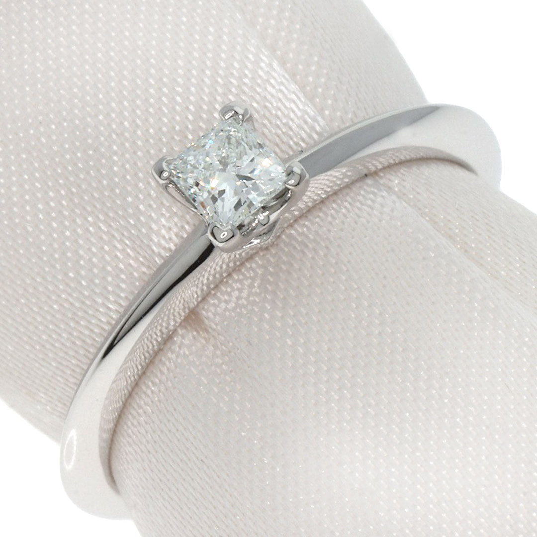 TIFFANY&Co. Ring PT950 Silver Princess Cut Diamond