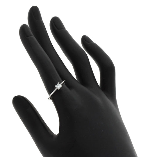 TIFFANY&Co. Ring PT950 Silver Princess Cut Diamond