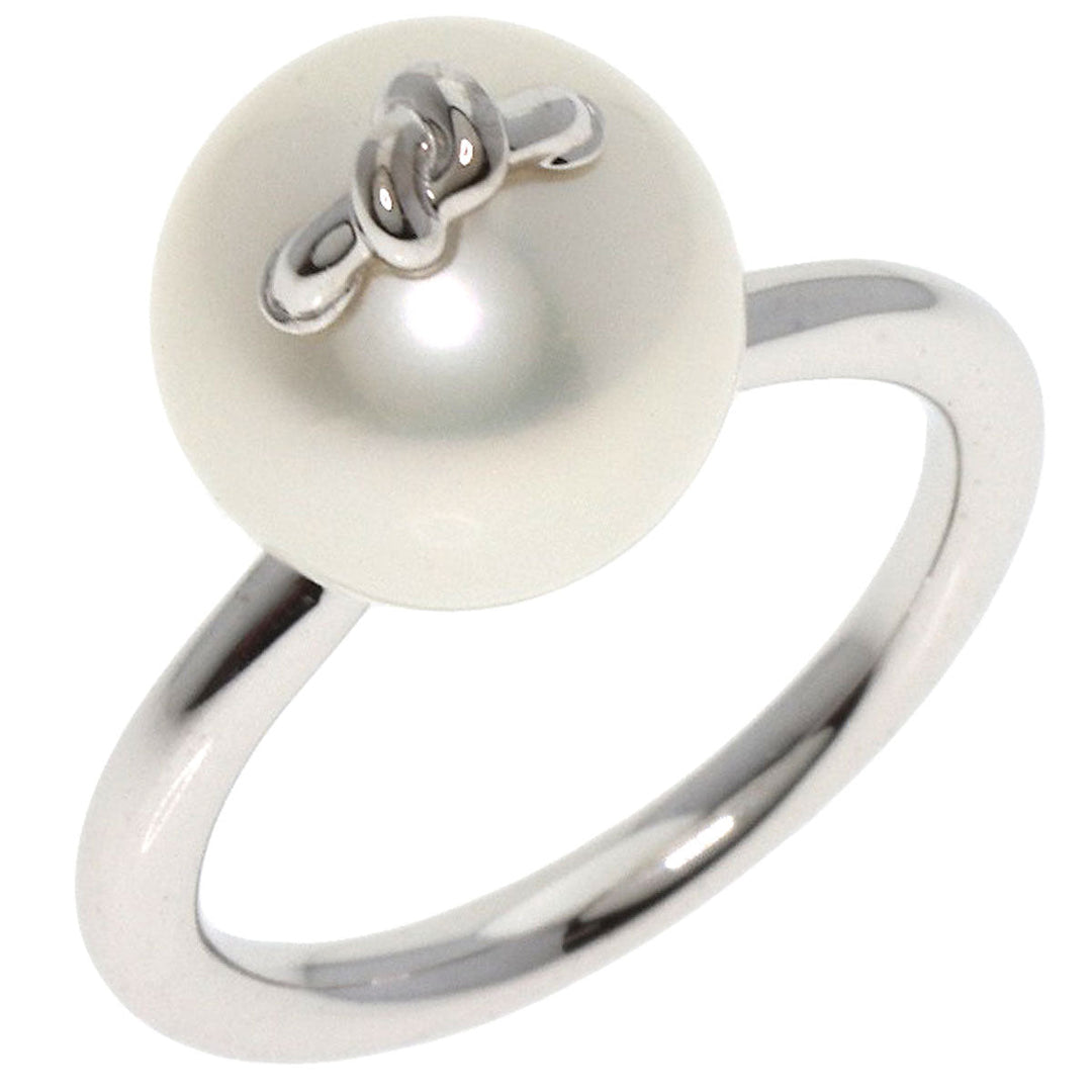 TASAKI Ring K18WG Silver Melanie Georgacopoulos Collection Knot