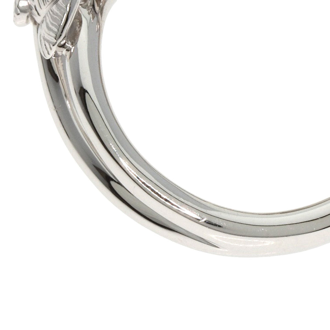 MIKIMOTO Ring K18WG Silver Pearl pearl diamond Women Used Authentic