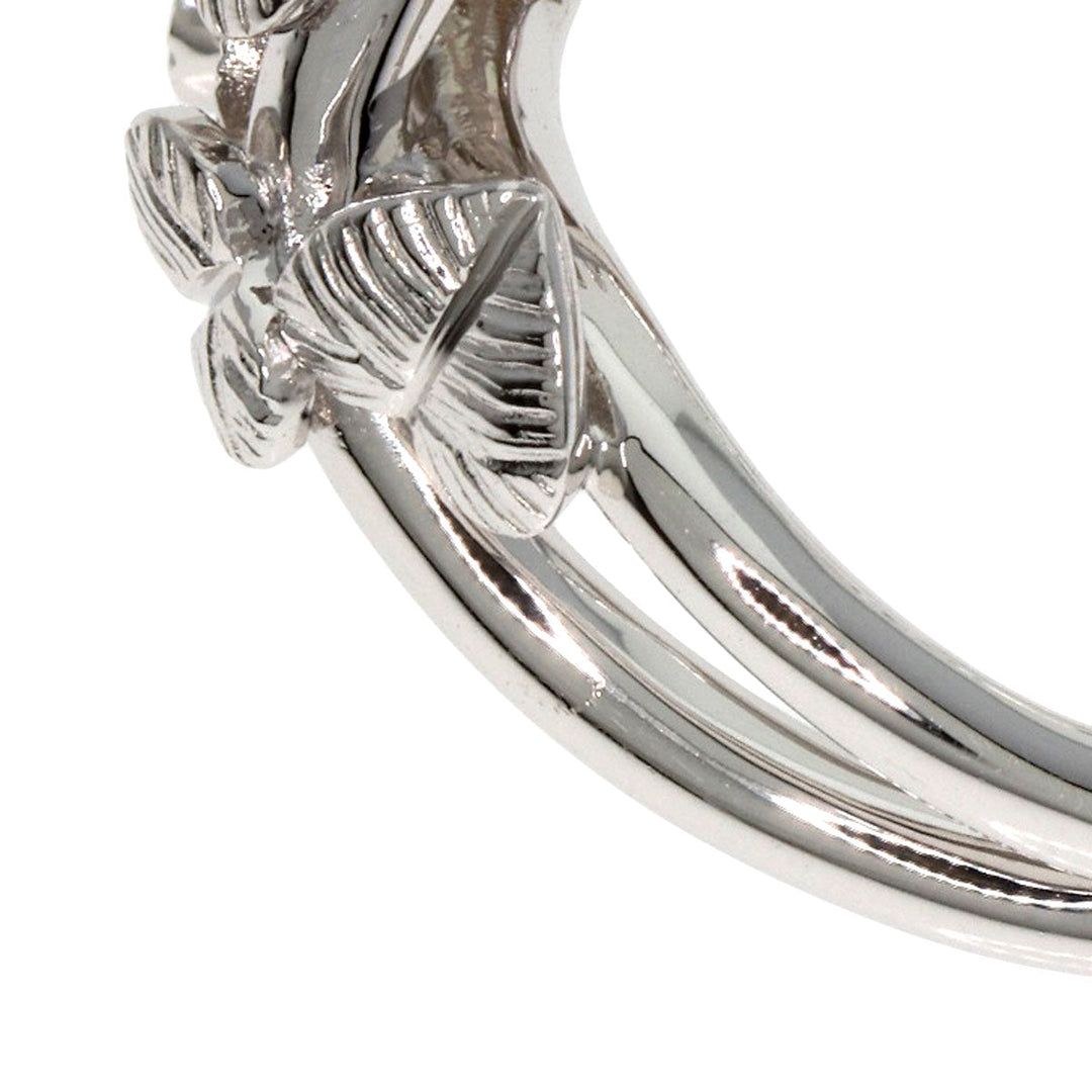 MIKIMOTO Ring K18WG Silver Pearl pearl diamond Women Used Authentic