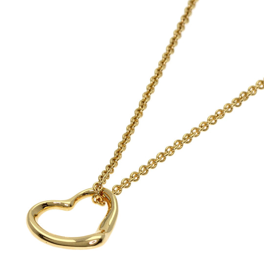TIFFANY&Co. Necklace 18K Yellow Gold gold Open heart Women Used Authentic