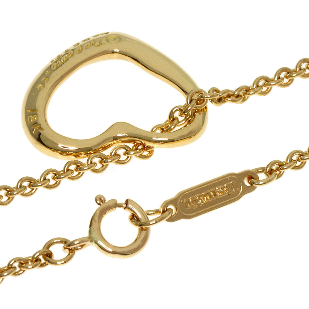 TIFFANY&Co. Necklace 18K Yellow Gold gold Open heart Women Used Authentic