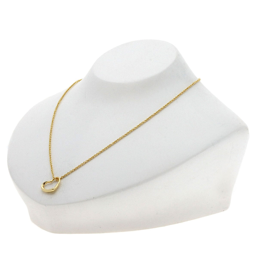 TIFFANY&Co. Necklace 18K Yellow Gold gold Open heart Women Used Authentic