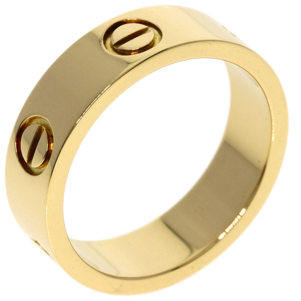 CARTIER Ring 18K Yellow Gold gold Love Ring #53 Women Used Authentic
