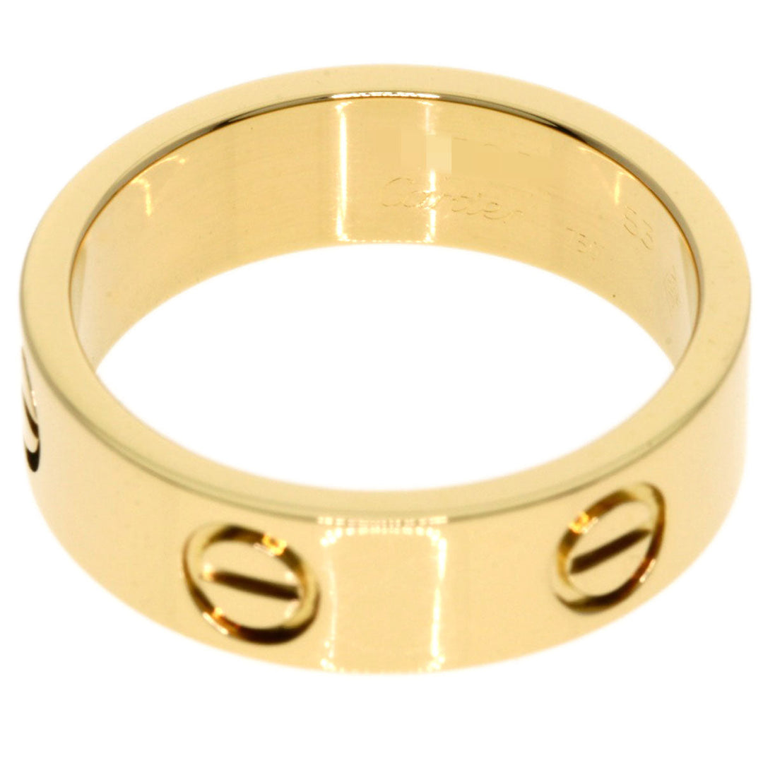 CARTIER Ring 18K Yellow Gold gold Love Ring #53 Women Used Authentic
