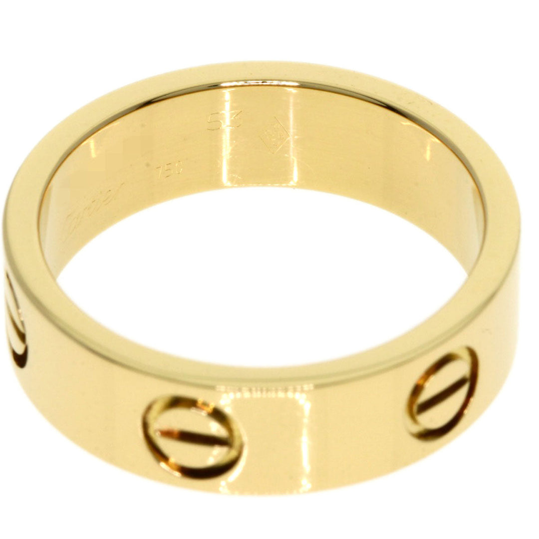 CARTIER Ring 18K Yellow Gold gold Love Ring #53 Women Used Authentic