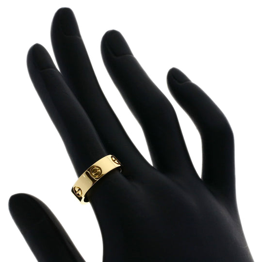 CARTIER Ring 18K Yellow Gold gold Love Ring #53 Women Used Authentic