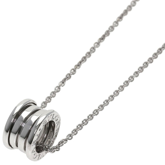 BVLGARI Necklace K18WG Silver B-zero1 B-zero one Women Used Authentic