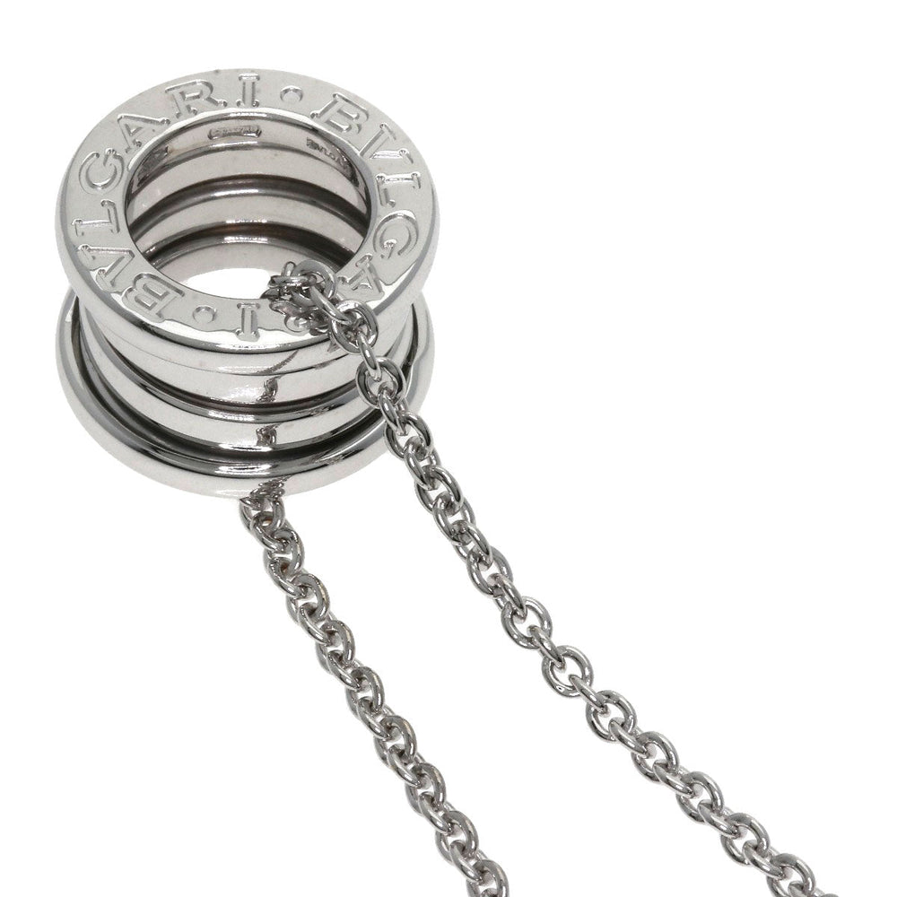 BVLGARI Necklace K18WG Silver B-zero1 B-zero one Women Used Authentic