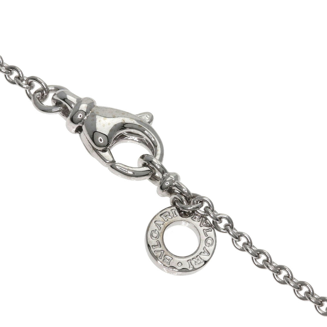 BVLGARI Necklace K18WG Silver Latin Cross Women Used Authentic