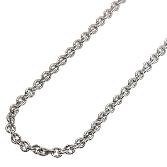 BVLGARI Necklace K18WG Silver Catene Chain Women Used Authentic