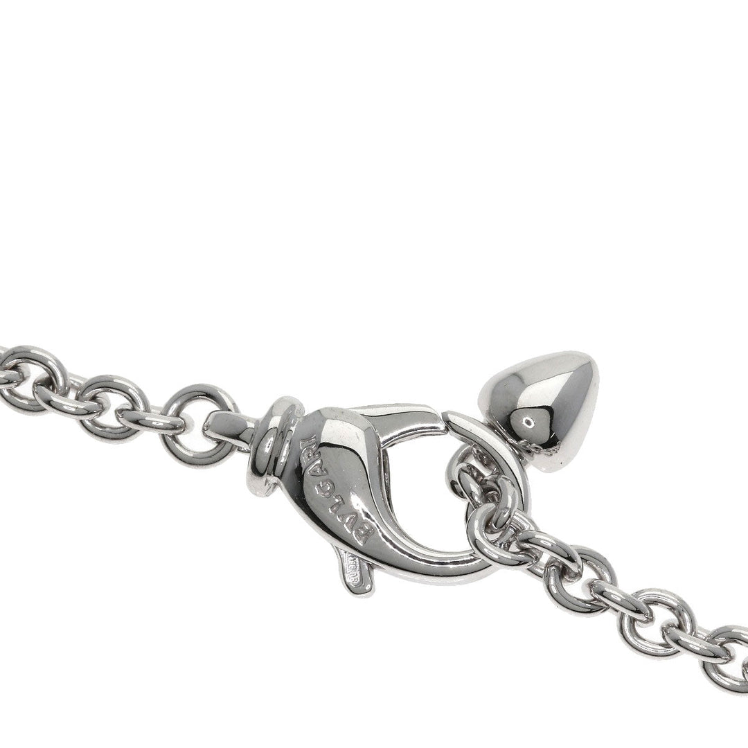BVLGARI Necklace K18WG Silver Catene Chain Women Used Authentic